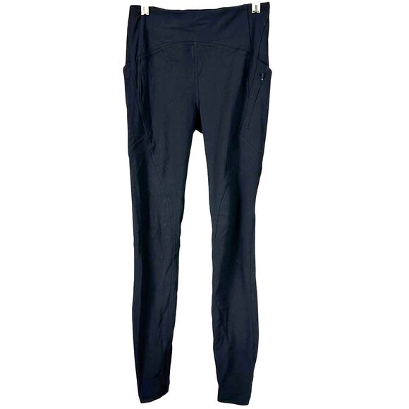 Lululemon Lead The Pack Tight Black Women's Size 4 Excellent Used Condition - Picture 1 of 6